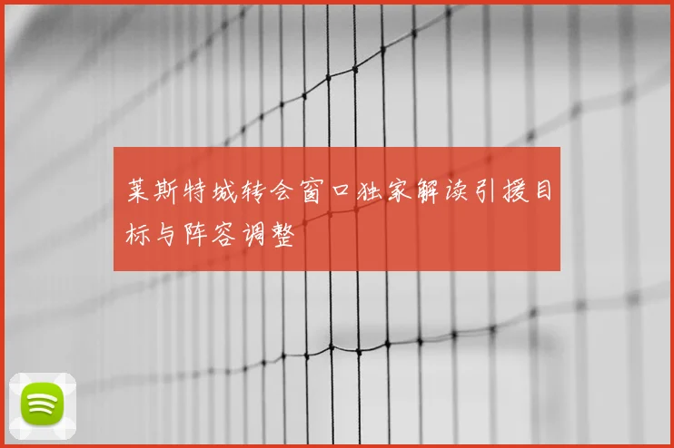 莱斯特城转会窗口独家解读引援目标与阵容调整